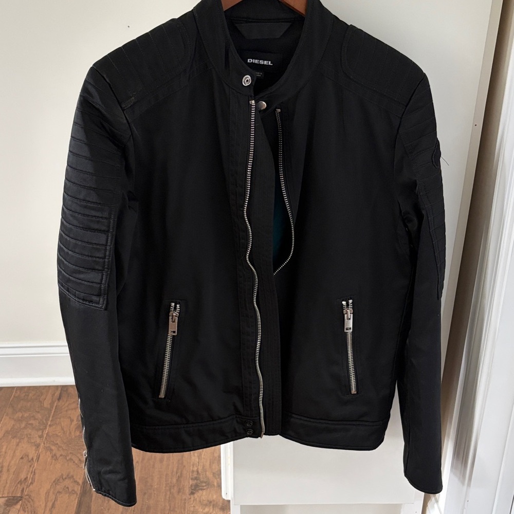 Diesel Men's Black Bomber Jacket